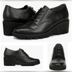 Vionic Anaheim Women's Comfort Wedge Oxford Derby Shoe Brogue Lace / Tie Up